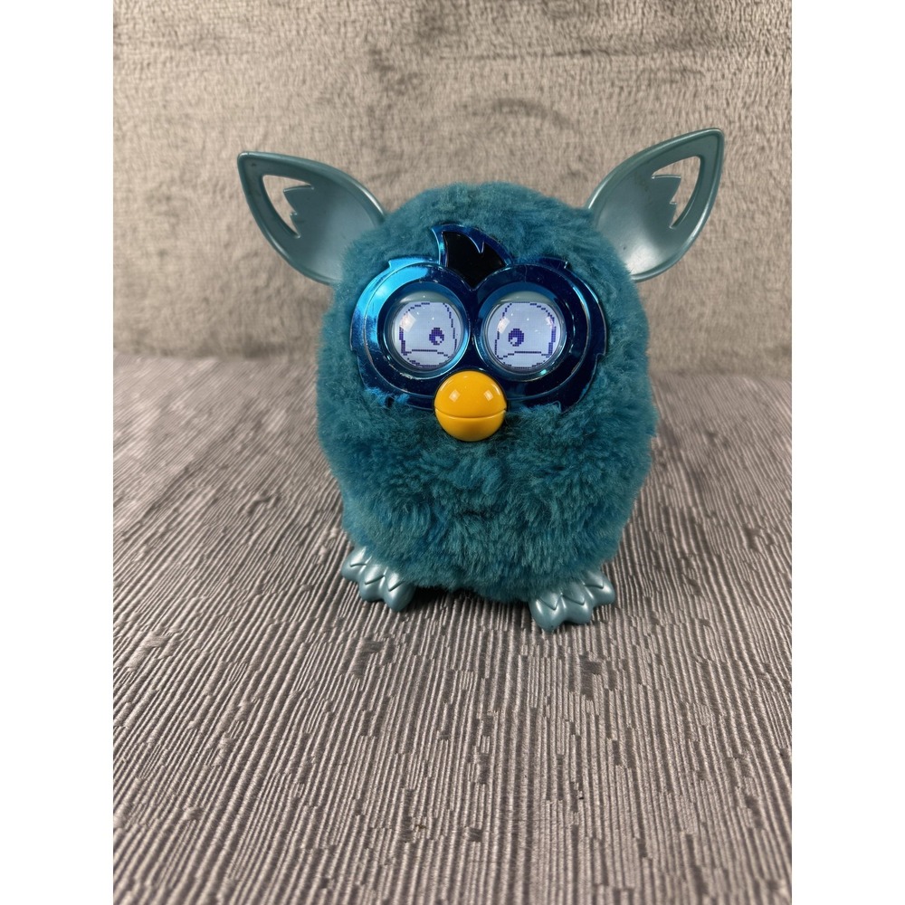 Hasbro Furby Boom Interactive Electronic Pet Toy Small Teal Blue Owl Creature